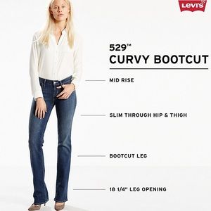 Levi’s 529 Curvy Bootcut Jeans